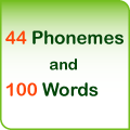 Learn to read with just 44 Phonemes and 100 Words.